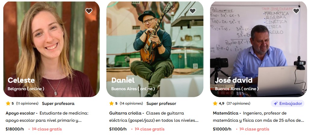 Opiniones de clases online en superprof argentina